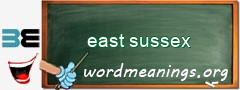 WordMeaning blackboard for east sussex